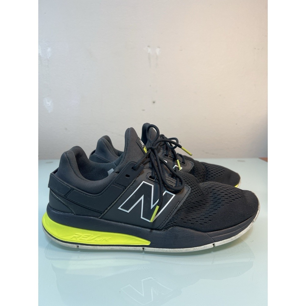 New Balance 247 Sport Men's‎ 10.5 Black Neon Running Athletic Shoes